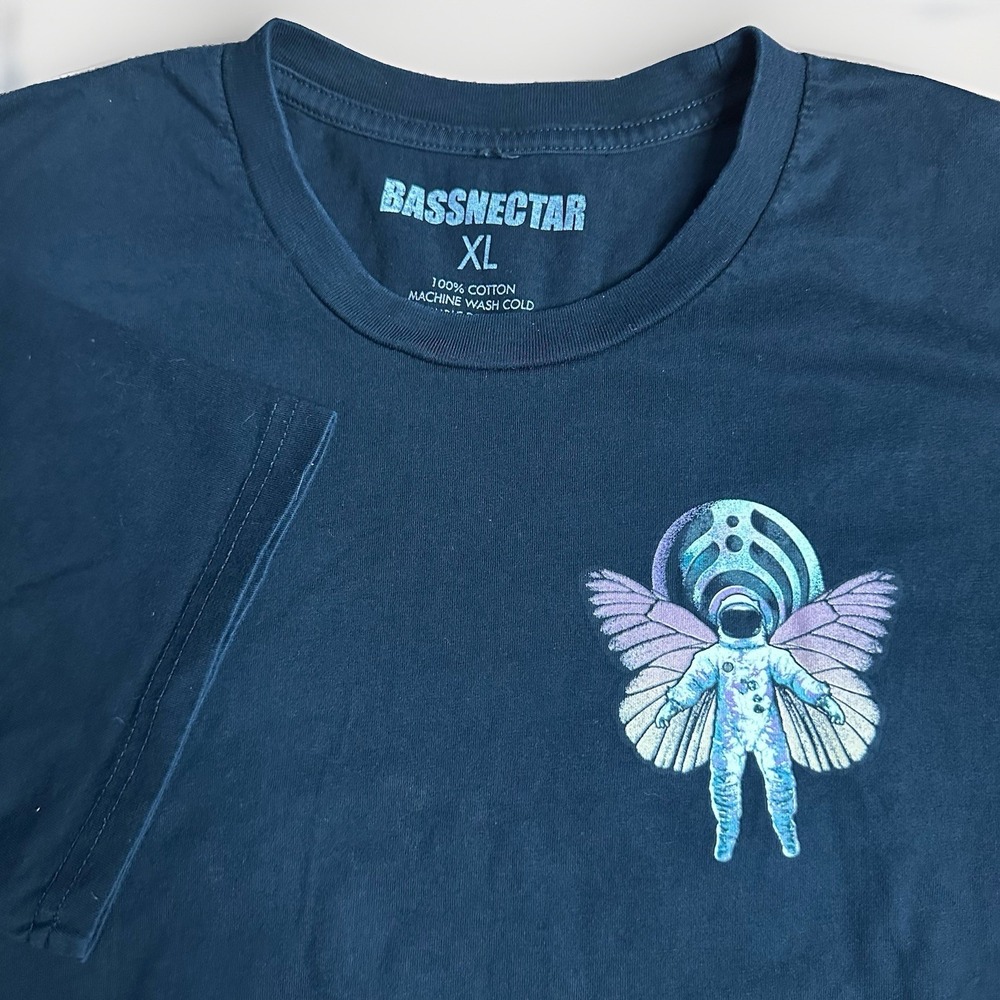 Bassnectar XII Band Shirt Mens XL Black Dubstep DJ EDM Astronaut Space Hampton